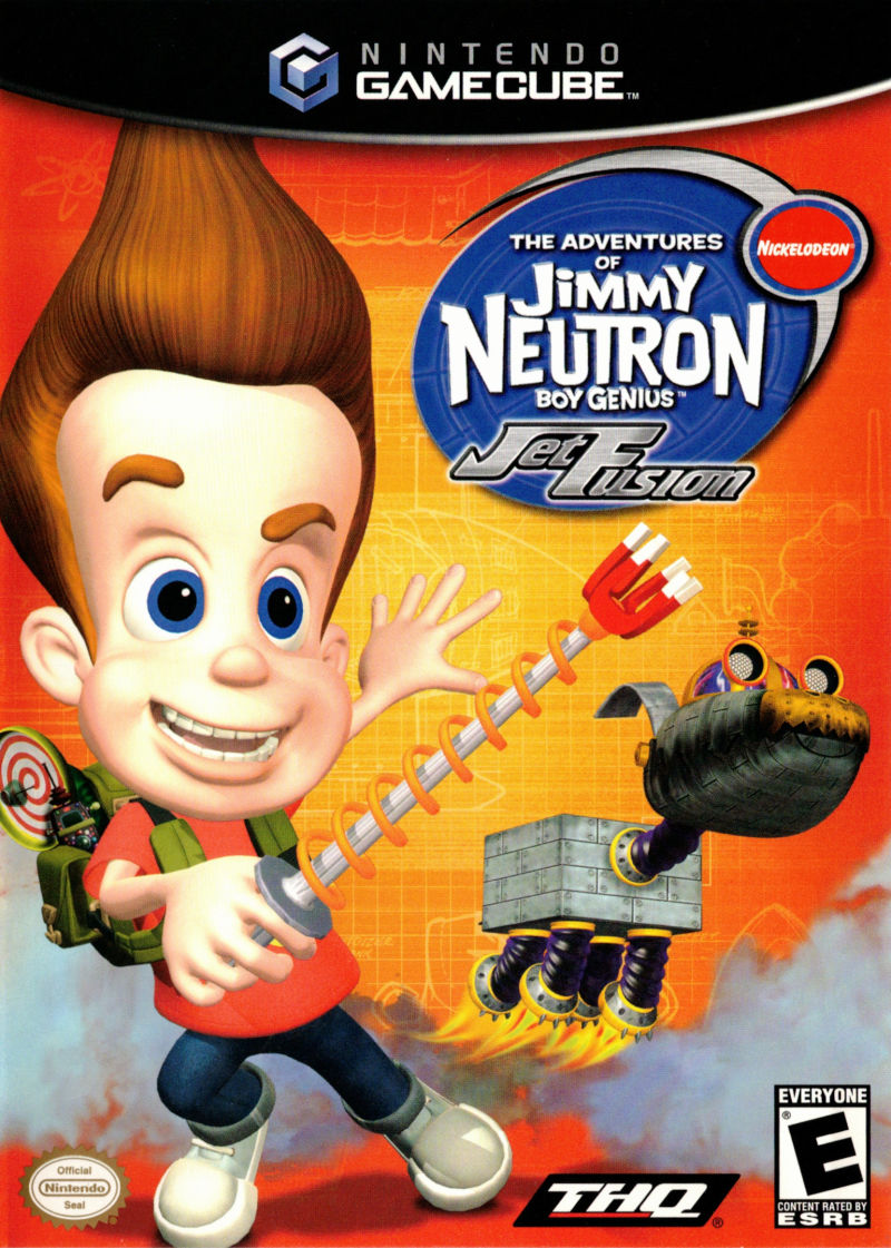 Jimmy Neutron Jet Fusion box art for Gamecube